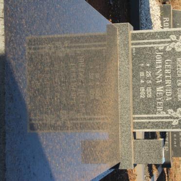 MEYER Gertruida Johanna 1905-1982