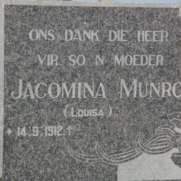 MUNRO Jacomina 1912-