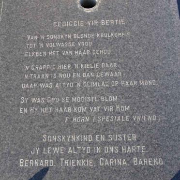 MERWE Bernadette, van der 1976-1997