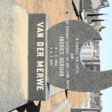 MERWE Andries Adriaan, van der 1944-1981