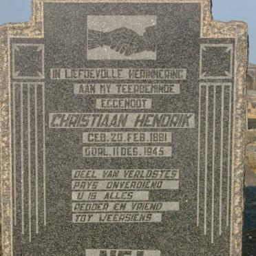 NEL Christiaan Hendrik 1881-1945