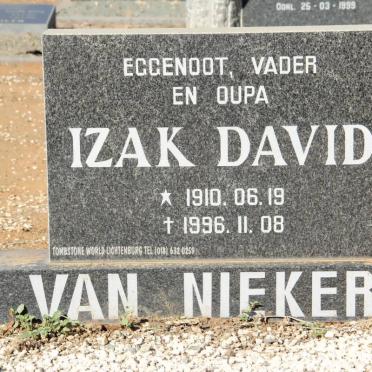 NIEKERK Izak David, van 1910-1996 