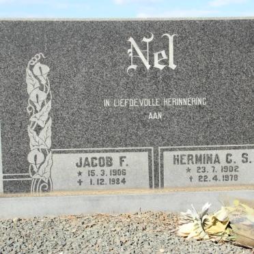 NEL Jacob F. 1906-1984 &amp; Hermina C.S. 1902-1978