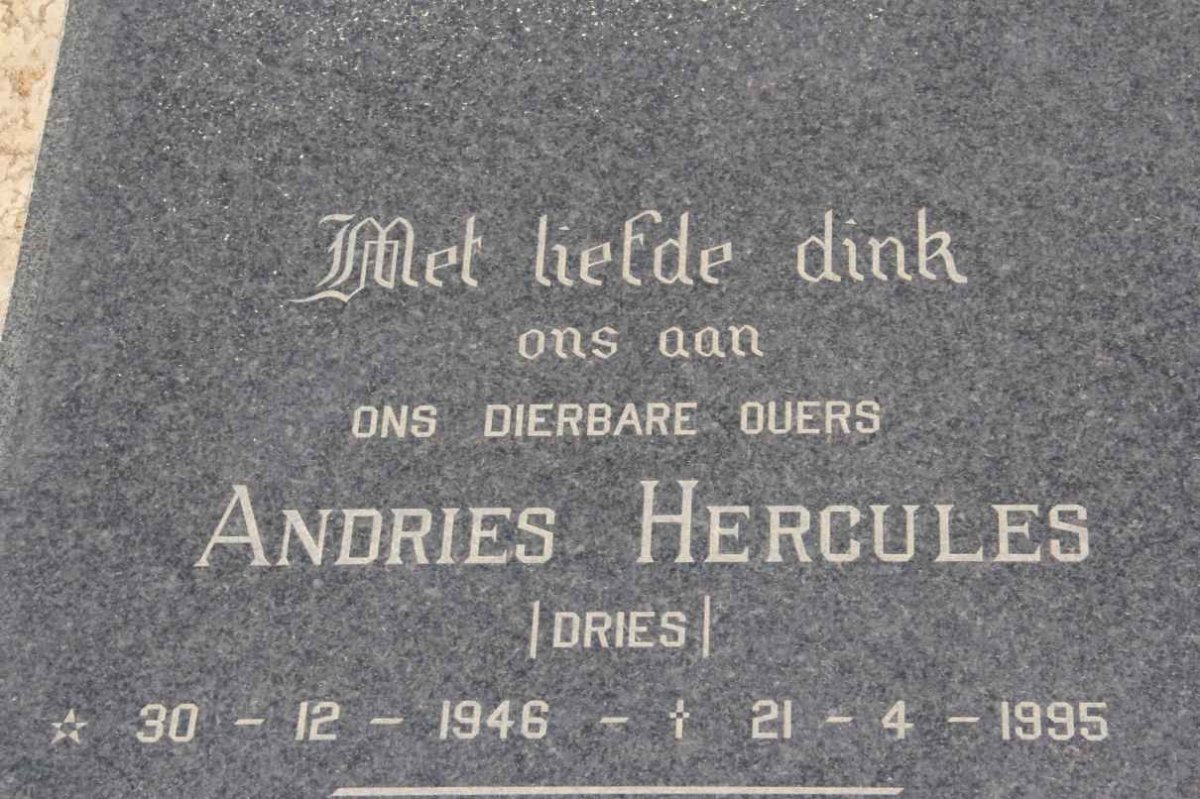 NEL Andries Hercules 1946-1995 