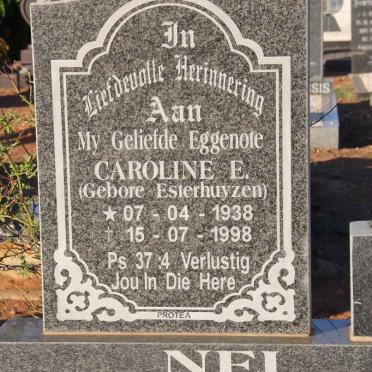 NEL Caroline E. nee ESTERHUYZEN 1938-1998