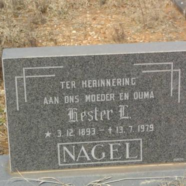 NAGEL Hester L. 1893-1979