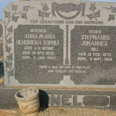 NEL Stephanus Johannes 1872-1964 &amp; Anna Maria Hendriena Sophia V.D. MERWE 1876-1947