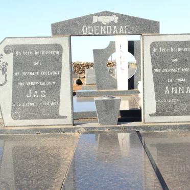 ODENDAAL Jas 1909-1984 &amp; Anna 1914-