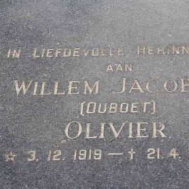OLIVIER Willem Jacobus 1919-1993