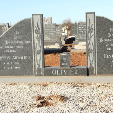 OLIVIER Philippus Arnoldus 1918-1998 &amp; Hester Susanna 1911-1984