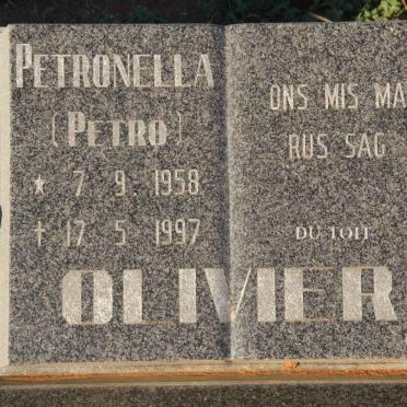 OLIVIER Petronella 1958-1997