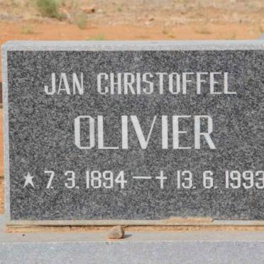 OLIVIER Jan Christoffel 1894-1993
