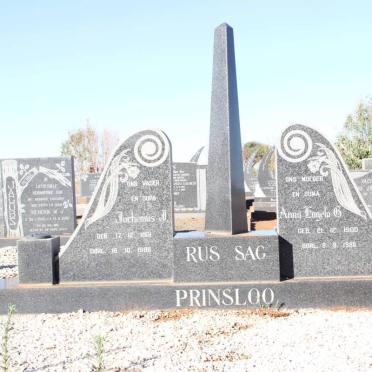 PRINSLOO  Johannes J. 1901-1985 &amp; Anna Engela G. 1905-1986