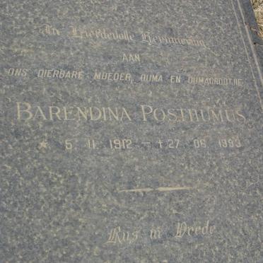 POSTHUMUS Barendina 1912-1993