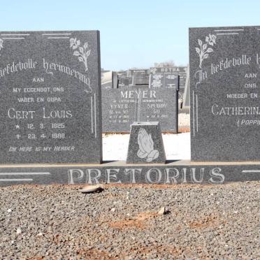 PRETORIUS Gert Louis 1925-1988 &amp; Catherina H.F.