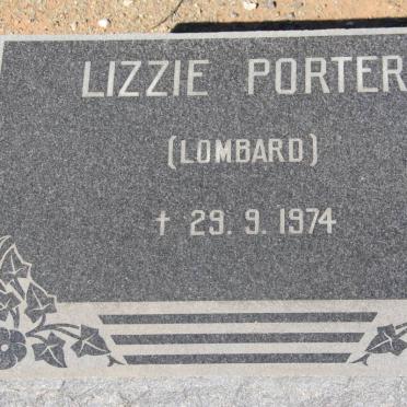 PORTER Lizzie nee LOMBARD -1974