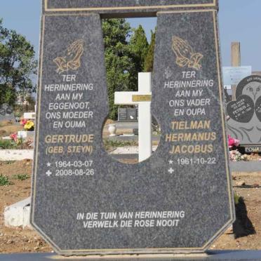 PRINS Tielman Hermanus Jacobus 1961- &amp; Gertude STEYN 1964-2008