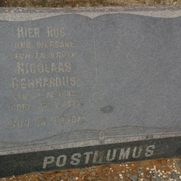 POSTHUMUS Nicolaas Gerhardus 1880-1953