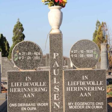 PAULSEN Jacobus Johannes 1936-2005 &amp; Catharina Elizabeth Johanna 1939-1998
