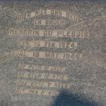 PLESSIS Hendrik, du 1924-1948