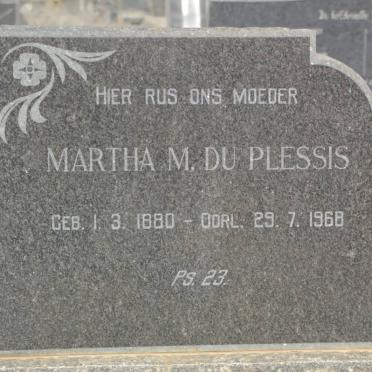PLESSIS Martha M., du 1880-1968 