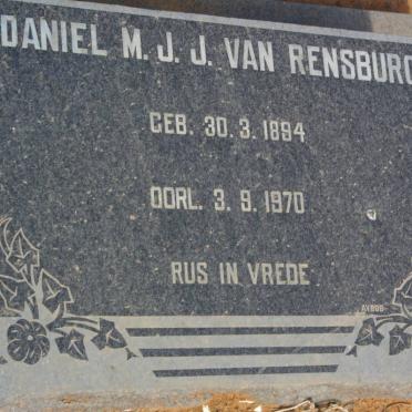 RENSBURG Daniel M.J.J., van 1894-1970