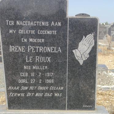 ROUX Irene Petronela, le nee MÜLLER 1917-1966