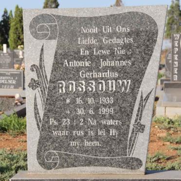 ROSSOUW Antonie Johannes Gerhardus 1933-1999
