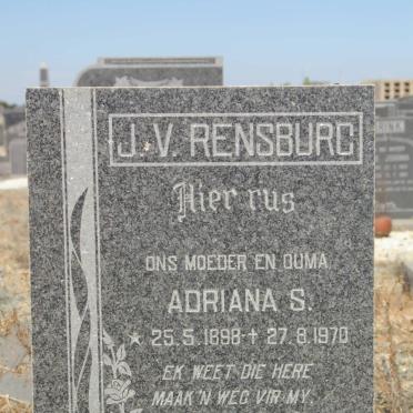 RENSBURG Adriana S., J.v. 1898-1970