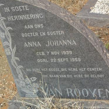 ROOYEN Anna Johanna, van 1939-1959