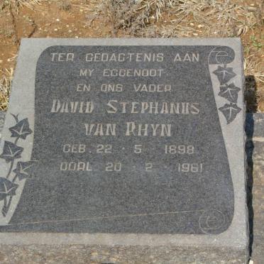 RHYN David Stephanus, van 1898-1961