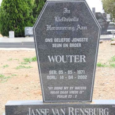 RENSBURG Wouter, Janse van 1971-2002