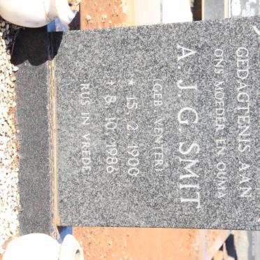 SMIT A.J.G. nee VENTER 1900-1986