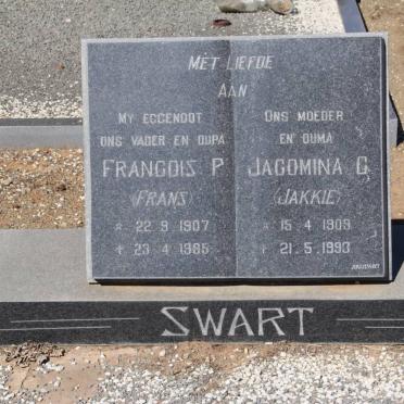 SWART Francois P. 1907-1985 &amp; Jacomina G. 1909-1993
