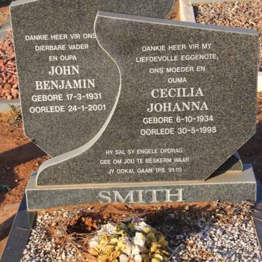 SMITH John Benjamin 1931-2001 &amp; Cecilia Johanna 1934-1998