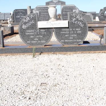 STEYN Gawie 1922-1993 &amp; Lettie 1926-1988