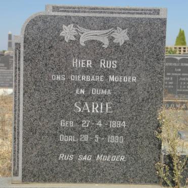 STEPHENS Sarie 1894-1990