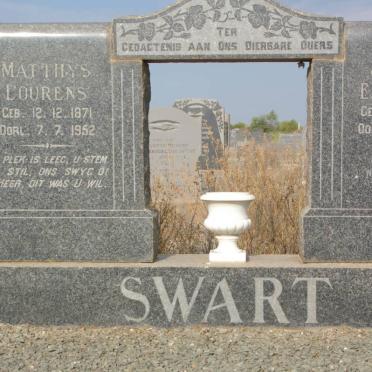 SWART Matthys Lourens 1871-1952 &amp; Johanna Elizabeth 1887-1980