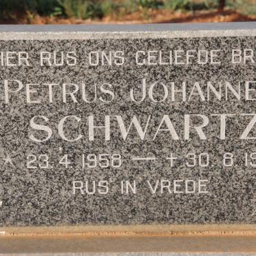 SCHWARTZ Petrus Johannes 1958-1989