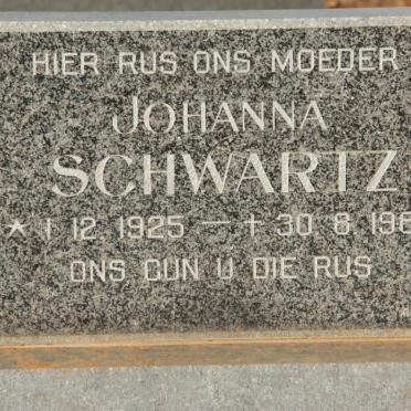 SCHWARTZ Johanna 1925-1989 :: SCHWARTZ Petrus Johannes 1958-1989