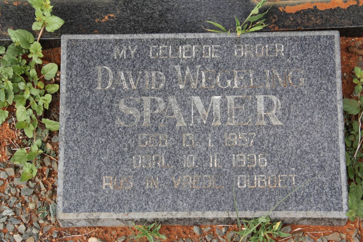 SPAMER David Wegeling 1957-1996