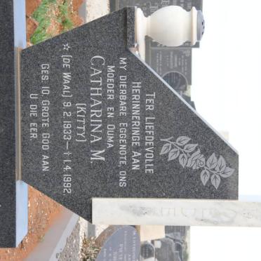 SPAMER Catharina M. nee de WAAL 1933-1992