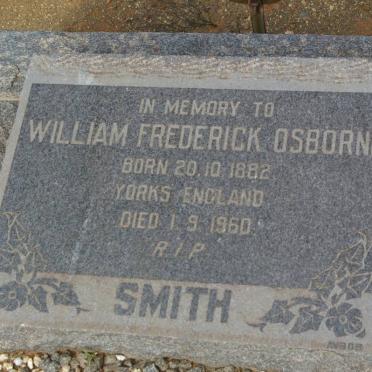 SMITH William Frederick Osborne 1882-1960