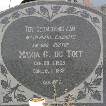 TOIT Maria C., du 1908-1962