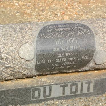 TOIT Jacques, du &amp; Ansie van BLERK