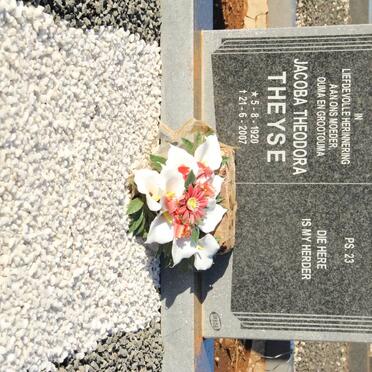 THEYSE Jacoba Theodora 1920-2007