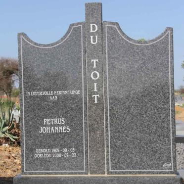 TOIT Petrus Johannes, du 1909-2008