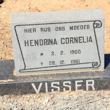 VISSER Hendrina Cornelia 1900-1981