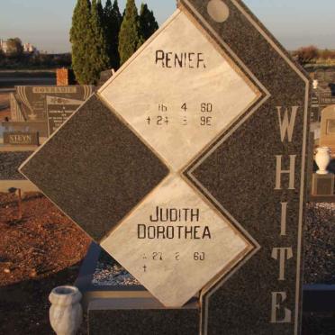 WHITE Renier 1960-1996 &amp; Judith Dorothea 1960-