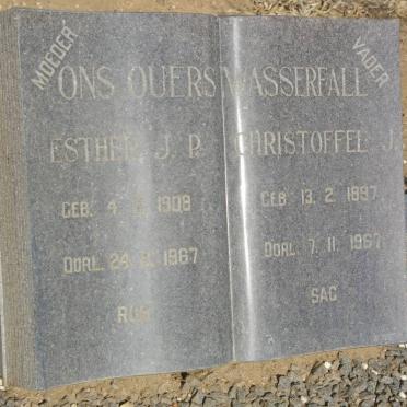 WASSERFALL Christoffel J. 1897-1967 &amp; Esther J.P. 1908-1967